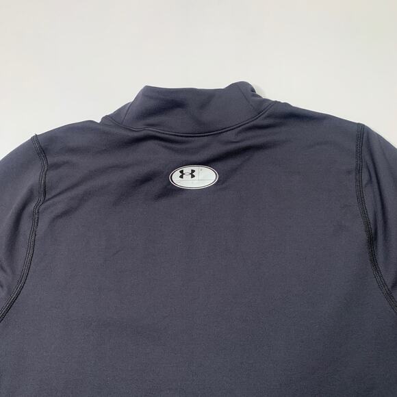 Under Armour Shirt Mens M Medium Black ColdGear Fitted Outdoor Training Hiking - Picture 9 of 11